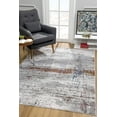 thumbnail image 3 of 8â€™ x 11â€™ Gray and Brown Abstract Scraped Area Rug, 3 of 5