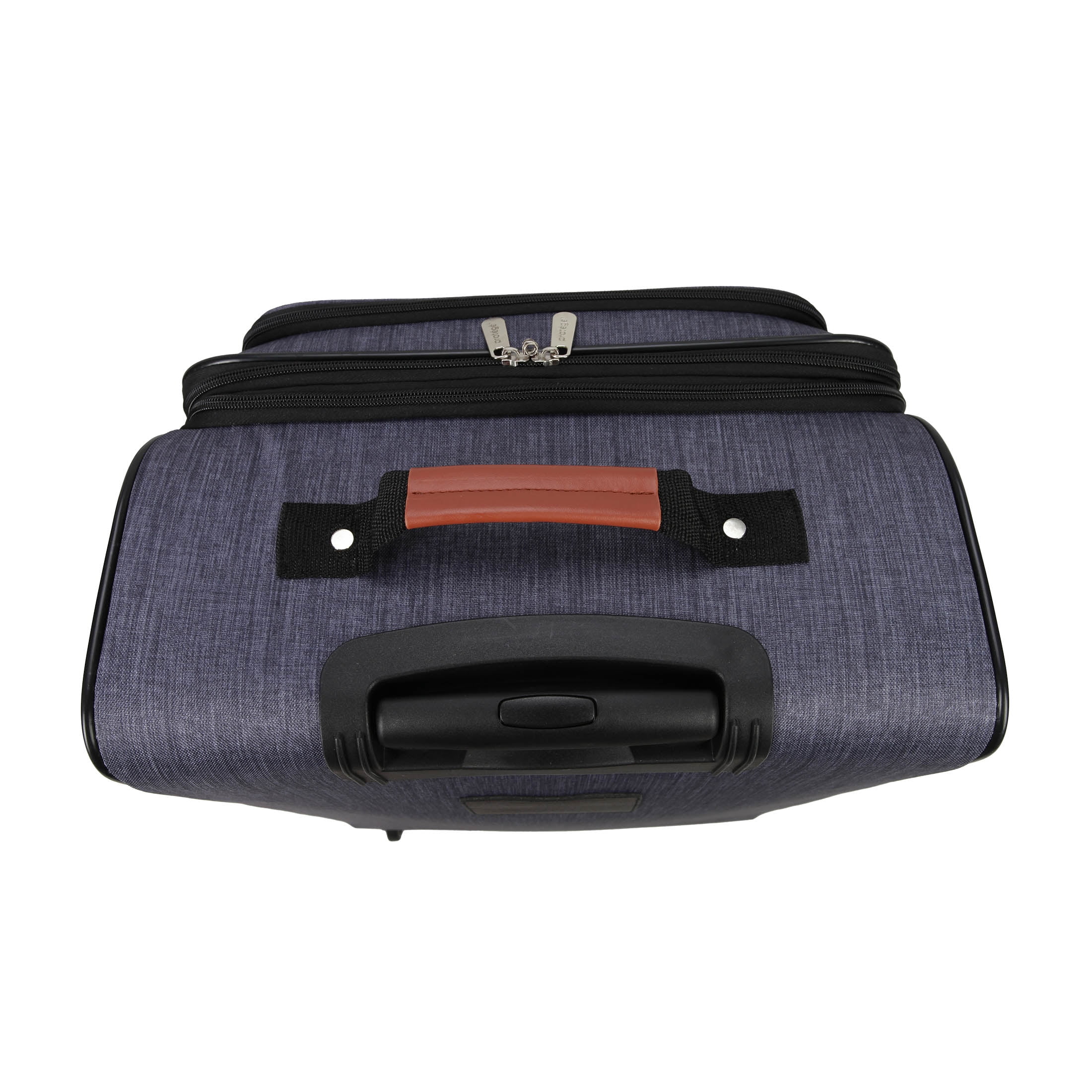 Protege 3-Piece Softside Luggage Travel Set, Includes Medium Checked Luggage, Carry On Duffel and Boarding Tote, Gray