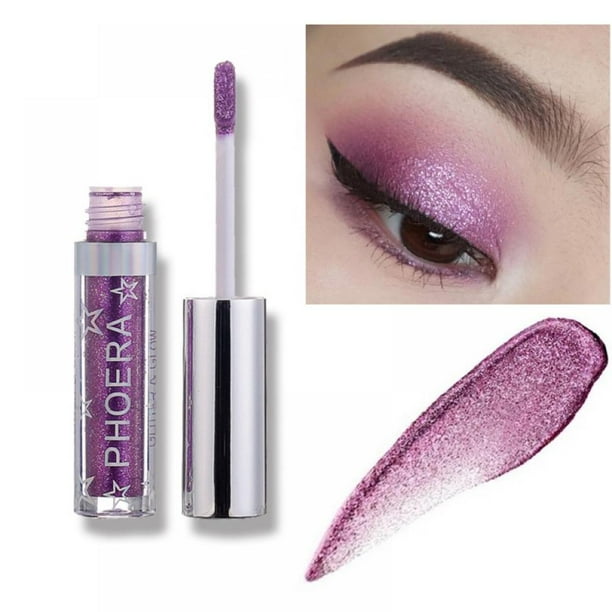 12 Colors Glitter Liquid Eyeshadow, Makeup Glitter Gloss for Eyes