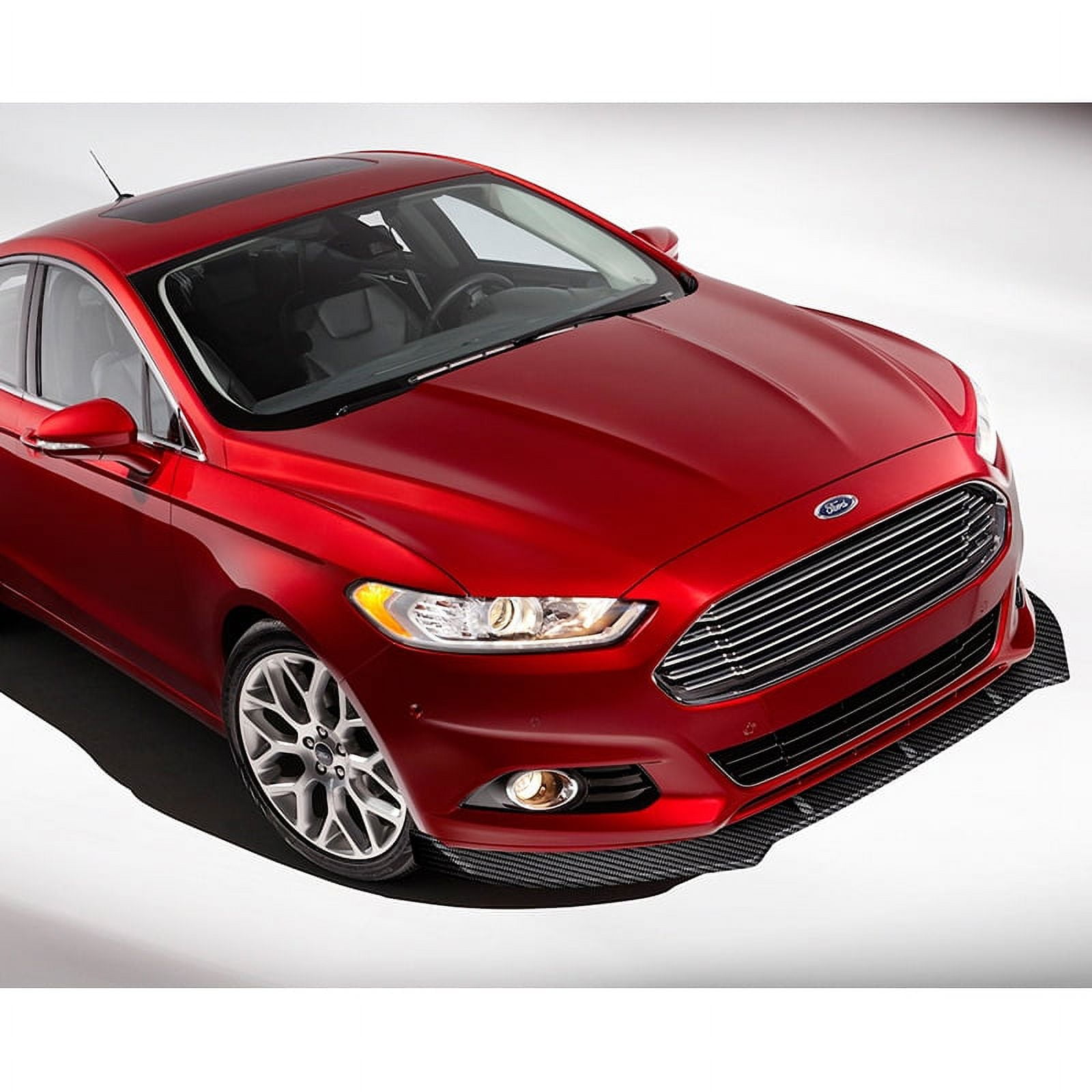 For 2013-2016 Ford Fusion Mondeo Carbon Look Front Bumper Body Kit Spoiler Lip
