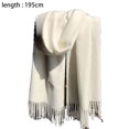 thumbnail image 2 of Summer scarf an oversized long light linen beach gauze shawl, 2 of 5