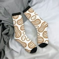 thumbnail image 5 of Rateoe Peanuts7 for Women Casual Calf Socks - Cute Crew Socks - Thin Soft Above Ankle Socks Size 5-11, 5 of 6