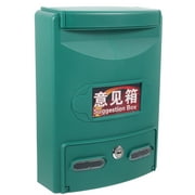 Eease Wall Mount Mailbox Reusable Post Box Locking Letter Box Suggestion Box Collection Box