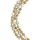 925 Argent Sterling 7-9mm FW Perles de Culture 3 Brins Collier – image 1 sur 3