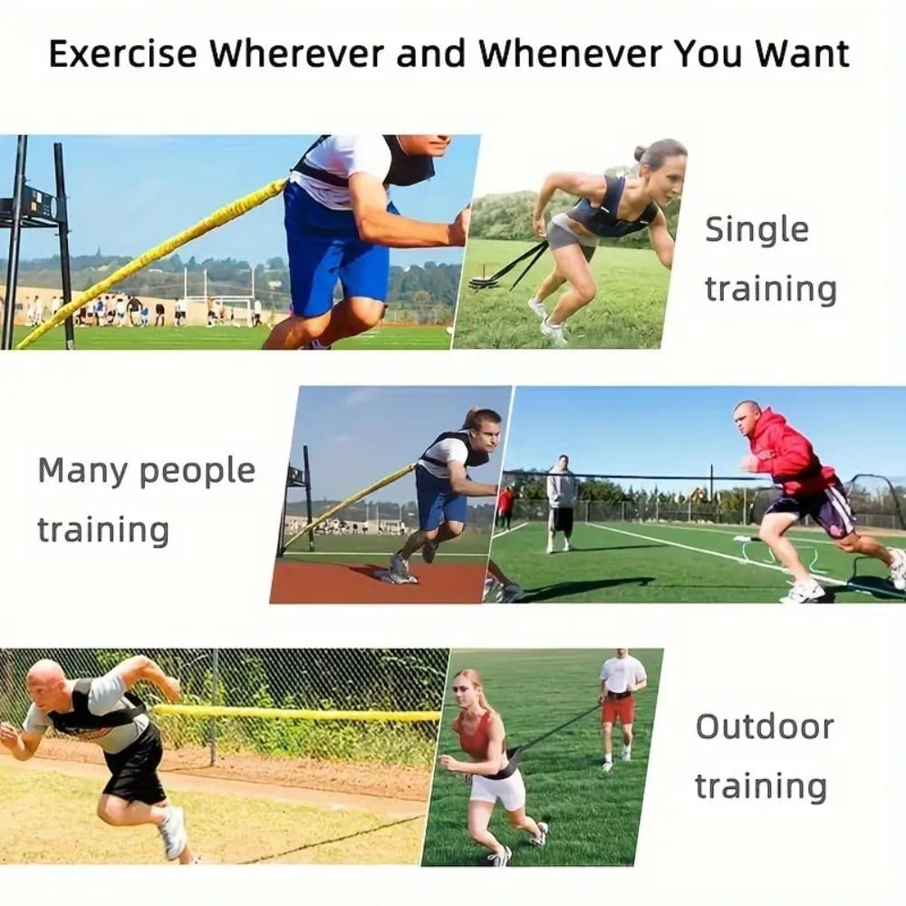 Speed Training Kit / Overload Running Resistance & Release / Harness & Resistance Band, Speed and Agility Equipment for Sprint and Football, Basketball, Soccer / Youth and Adult Ready