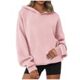 thumbnail image 2 of Cyber_Monday Deals Hot6sl Women's Solid Color Ribbed Stripe Solid Color T-shirt Pullover Top, 2 of 8