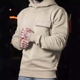 thumbnail image 2 of Stamzod Men's Active Hoodies Clearance Long Sleeve Solid Sweatshirts for Men Casual Athletic Workout Windproof Warm Winter Pullover with Pocket, 2 of 6