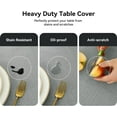 thumbnail image 4 of Waterproof PVC Tablecloth Rectangle, Outdoor Oil Spill Proof Stain Resistant Vinyl Table Cloth, Wipe Clean Plastic Table Covers for Kitchen/Dining/Parties, Light Grey, 4 of 4