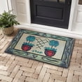 thumbnail image 2 of Door Mat, Welcome Mat 18x 30 Inch Front Door Mat Outdoors for Home Entrance Outdoors Mat for Outside Entry Way Doormat Entry Rugs, Heavy Duty Non Slip Rubber Back Low Profile, Pot Plant, 2 of 6