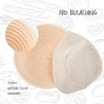 thumbnail image 3 of HBlife 2Pack Bread Proofing Baskets with Liners for Home Sourdough Bakers Baking 8.5Inch, 3 of 8
