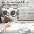 thumbnail image 5 of ODIKA 5'x7' Machine Washable Non-Slip Area Rug, Art Nouveau Floral With Flowing Curves And Feel High Traffic Rug, Brown, 572989, 5 of 5