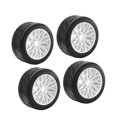 thumbnail image 3 of lionlar 4 Pieces 1/8 RC Car Tires Assembly Modification RC Accessories Crawler Truck white, 3 of 9
