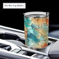 thumbnail image 5 of SKYSONIC Marble Pattern Tumbler Stainless Steel Double Wall Vacuum Reusable Insulated Mug with Straw and Built-in Coaste for Cold and Hot Beverages, 20oz, 5 of 7