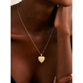 thumbnail image 3 of U7 Gold Plated Flower Grain Pendant Heart Locket Necklace for Women Daughter Mother's Day Valentine Personalized Memorial Gift Custom Love Heart Necklaces, 3 of 9