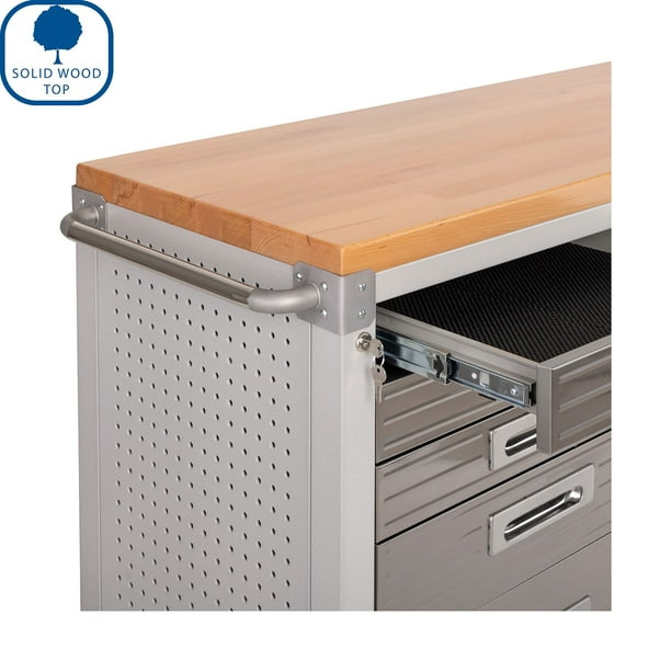 Seville Classics UltraHD 11 Drawer Rolling Workbench, 77