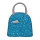 thumbnail image 1 of Fotbe Blue Glitter Bolsa de Almuerzo con Estampado, Lonchera Aislada, Contenedor de Comida Reutilizable Tipo Cooler a Prueba de Fugas, 1 of 6
