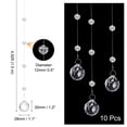 thumbnail image 2 of 10 Pcs Cadenas de Guirnalda de Cristal Acrílico, Cadenas de Cuentas de Cristal Claro Colgante (1.5m/4.92Ft), 2 of 7