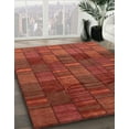 thumbnail image 2 of Ahgly Company Indoor Round Abstract Red Abstract Area Rugs, 7' Round, 2 of 6