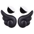 thumbnail image 3 of 2 piezas de accesorios de alas de ángel para casco de motocicleta, aptos para casco de bicicleta y scooter. Negro, 3 of 7