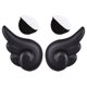 thumbnail image 3 of 2 piezas de accesorios para casco de motocicleta con alas de ángel, aptos para casco de esquí y snowboard. Negro, 3 of 7