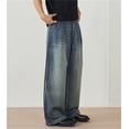 thumbnail image 3 of Vaqueros holgados Y2K for hombre - Pantalones vaqueros grunge vintage de pierna ancha for ropa de calle de hip hop y skater, 3 of 7