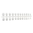thumbnail image 3 of 24 Pack Macaroon Solid Colorful Press Manicure Press on Nails on Nails Artificial DIY Durable French Graceful Colorfast Acrylic Nail for Manicure Salons 2, 3 of 8