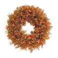 thumbnail image 2 of 19.7" Fall Artificial Boxwood Wreath for Front Door - Handmade Faux Greenery Wreath, Farmhouse Decor for Porch Wall Window Indoor Outdoor Home Decor, 2 of 7