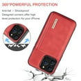 thumbnail image 3 of ELEHOLD 2-in-1 Detachable Wallet Case for iPhone 12 Pro / 12 6.1" Premium Leather Case Soft TPU Bumper Magnetic Removable Card Holders Kickstand Function Shockproof Case,red, 3 of 8