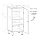 thumbnail image 5 of Gabinete De Baño Para Lavabo Dena Maderkit Ceniza C/p, 5 of 10