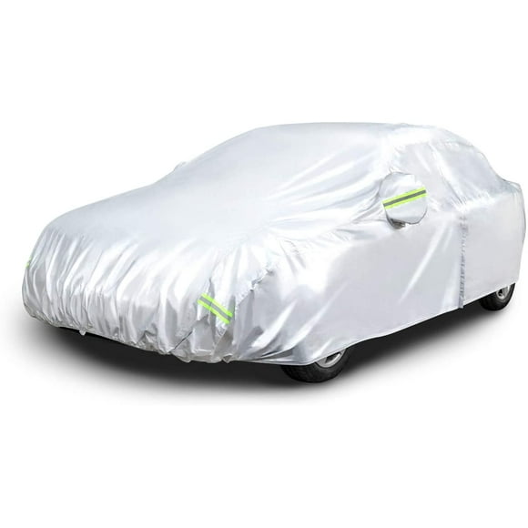 basic Basics Silver Weatherproof Car Cover - 150D Oxford, Sedans up to 200"