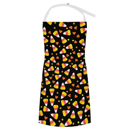 

ZZZHY Candy Corn Love Hearts Design-531 Apron with Pockets Adjustable Aprons for Men/Women Waterproof Chef Aprons for Kitchen Gardening Cooking BBQ Baking Halloween Thanksgiving Christmas