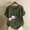 Shirts-Army Green, variant on Gamivast Plus Size Womens Linen Tops Round Neck Loose Short Sleeve Print Shirts Button Side Casual Work Blouses Summer Outdoor Outfits