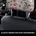 thumbnail image 6 of 2 PCS Car Headrest Cover, Groovy Retro Santa Soft Car Seat Head Rest Cover Protector Interior Car Accessories Seat Covers for Cars Truck Auto Only Covers, 6 of 8