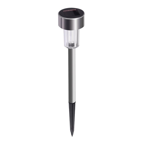 Cateissary Lámpara de jardín de camino de luz pequeña con luz LED solar para césped de acero inoxidable para exteriores Iluminación y accesorios Verde