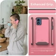 thumbnail image 4 of TUDIA Merge Motorola Moto G Play 4G 2024 Case Dual Layer Heavy Duty Cover - Smokey Pink, 4 of 8