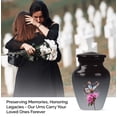 thumbnail image 3 of Mini Urns for Ashes – Set of 2 Small Butterfly with Pink Flowers Keepsake Urns – Ash Holders for Human Ashes Adult Female – Cremation Urns Set (3 inch set of 2), 3 of 8