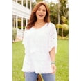 thumbnail image 2 of Catherines Women's Plus Size Petite Harborview Eyelet Top, 2 of 3