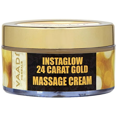 Vaadi Herbals 24 Carat Gold Massage Cream, Kokum Butter and Wheatgerm Oil, (Best Massage Cream In India)
