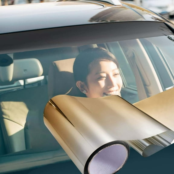 Car Front Windshield Sun Shade Film, Heat Insulation Window Tint UV Protection VLT Reflective Color Changing Film for Automotive Glass