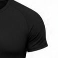 thumbnail image 4 of Generic Men's Ribbed Henley Tshirts Casual Crewneck Short Sleeve T-Shirt Gym Workout Athletic Shirt Tees with Button, 4 of 5