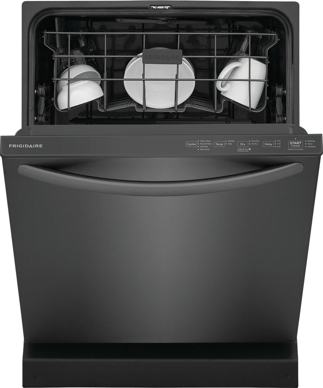 Frigidaire FDPH4316AD 24" Built-In Top Control Dishwasher, Top Control, Black Stainless Steel
