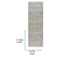 thumbnail image 2 of Livabliss Washable Rugs for Living Room, 3x8 Amelie Traditional Gray Runner Area Rug, Bedroom Dining Room Home Decor Stain Resistant Carpet (2'7" x 7'10" Runner), 2 of 6