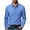 Blue, variant on akafmk Mens Long Sleeve Shirts Button Front Collared Shirt with Pocket Linen-Like Breathable Fall Tops, Size L
