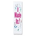 thumbnail image 2 of Pack of 30 White "I Made It!" School Graduation Achievement Award Ribbons 6.25", 2 of 2