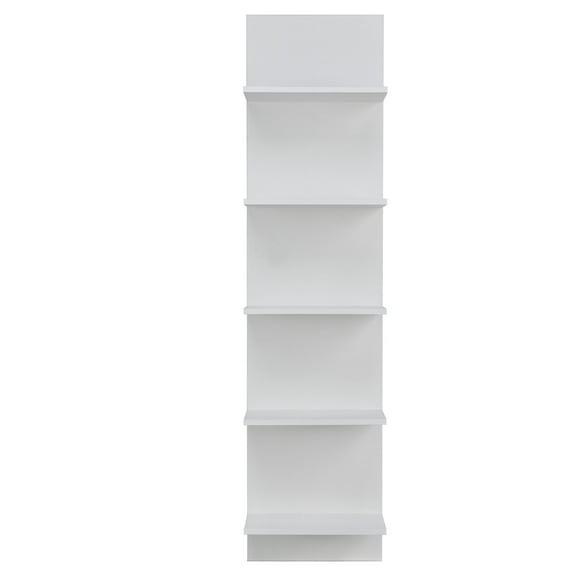 Danya B. White Finish Wide Column Wall Shelf