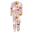 thumbnail image 7 of Halloween Pajamas Women Long Sleeve Two Piece Pumpkin Ghost Bat Print Pajama Top and Full Length Pants Cozy Loungewear Loungewear 2 Piece Outfits, 7 of 7