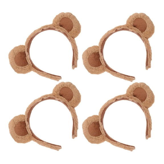 Raindrops Bear Ears Headbands Festivals 4Pcs 8.7X6.3X0.4In