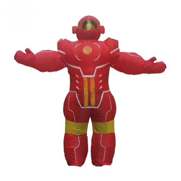 Inflatable Red Robot Costume For Adults – Sci-Fi Superhero Party Outfit,Height 4'11"-6'3"