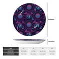 thumbnail image 2 of Salouo Purple Dreamcatcher1 Pattern Bone China Decorative Plate,Holiday Decor Decorative Ceramic Plates with Stand Elegant Home DéCor for Hallway/Living Room/Bedroom-6in, 2 of 6