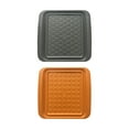 thumbnail image 5 of Outset Small Prep Trays, Orange and Black, Set of 2, 10.65” x 10.65“, 5 of 9